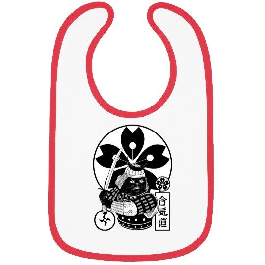 Samurai Cat Bibs