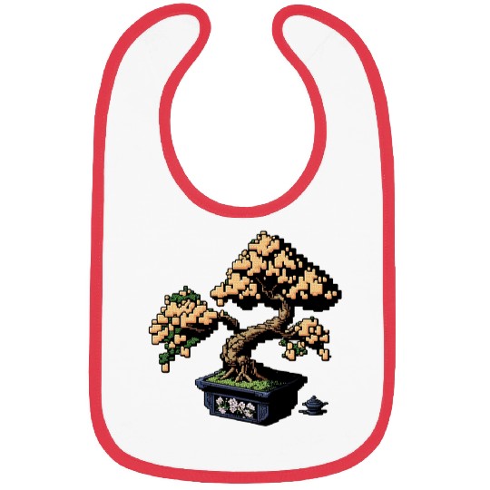 8 Bit Bonsai Tree Bibs