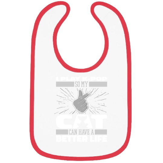 K Pop Cat Bibs