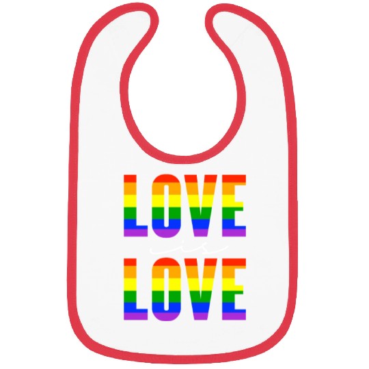 Love Is Love, LGBT Rainbow Flag Bibs
