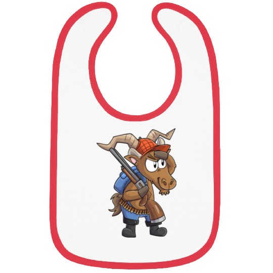 Capricorn hunter / Capricorn with hunting rifle Bibs