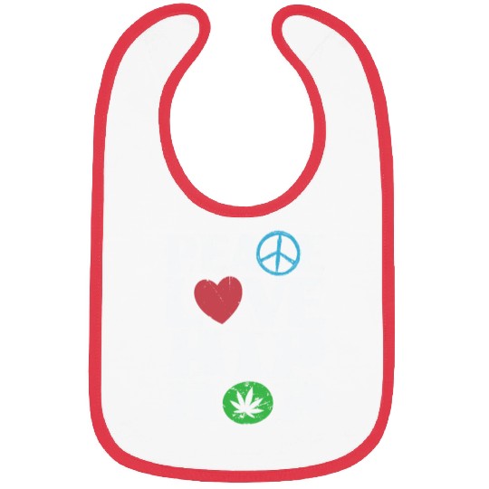 Peace Love Hip Hop Music Direction Rap Bibs