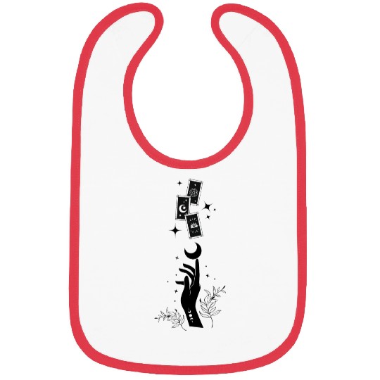 Witchy tarot card design Bibs
