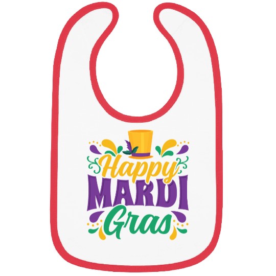Mardi Gras - Happy Mardi Gras Bibs