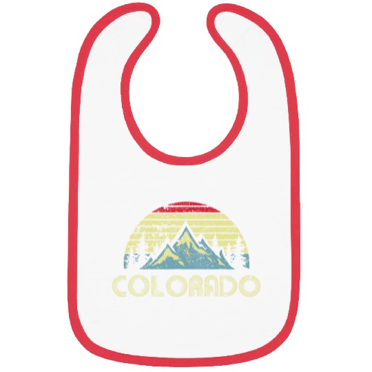 Colorado Bibs - Retro Vintage Mountains Nature Hiki