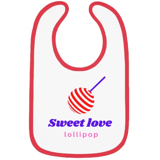 Sweet love -lollipop Bibs