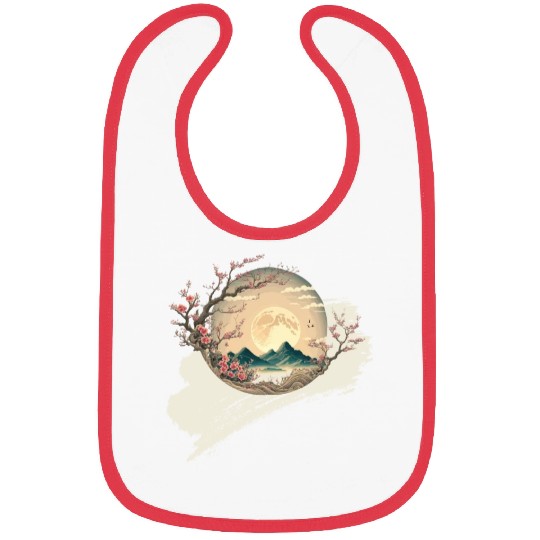 Cherry Blossom Spring Japan Nature Bibs