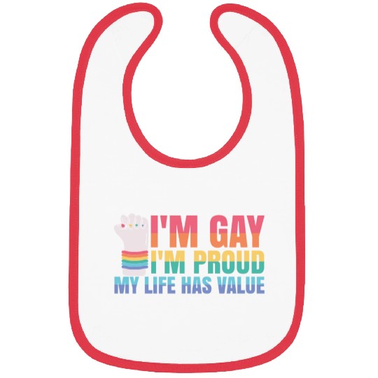 Gay Pride Month Equality Rainbow Bibs