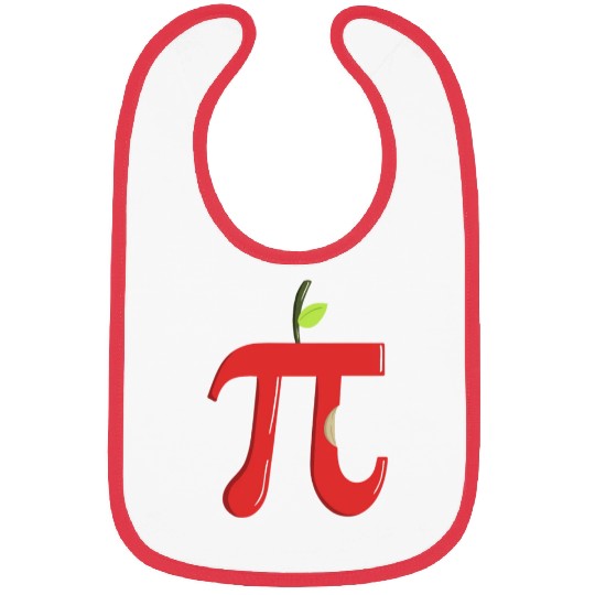 Apple Pi - Funny Pi Day Math Teacher Bibs