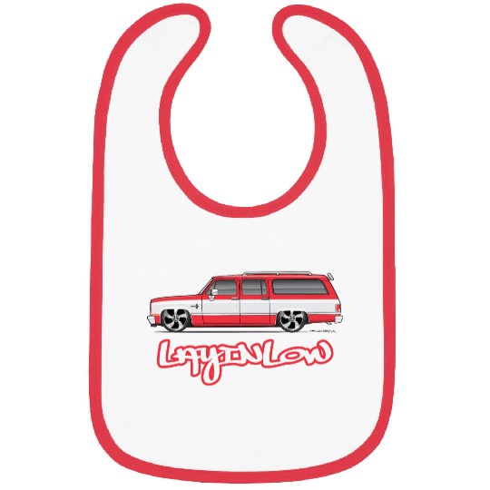 layinlow Cardinal Red Bibs