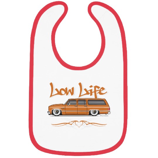 low life Burnt Orange Bibs