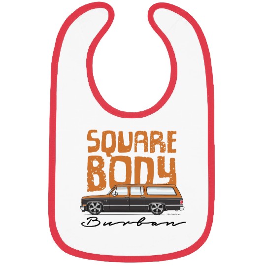 square Burnt Orange Bibs