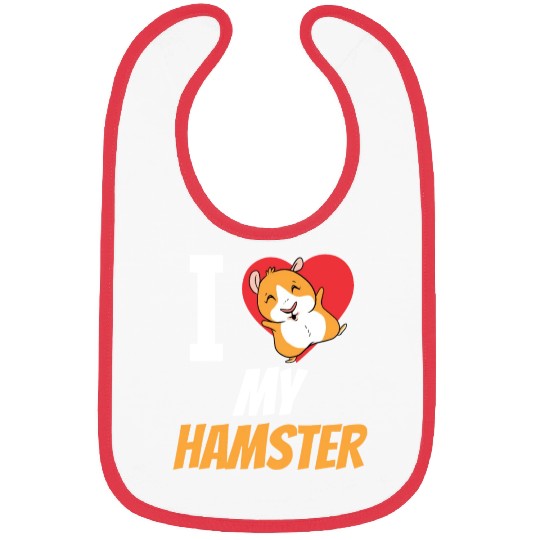 I Love My Hamster Cute Pet Animal Owner Bibs