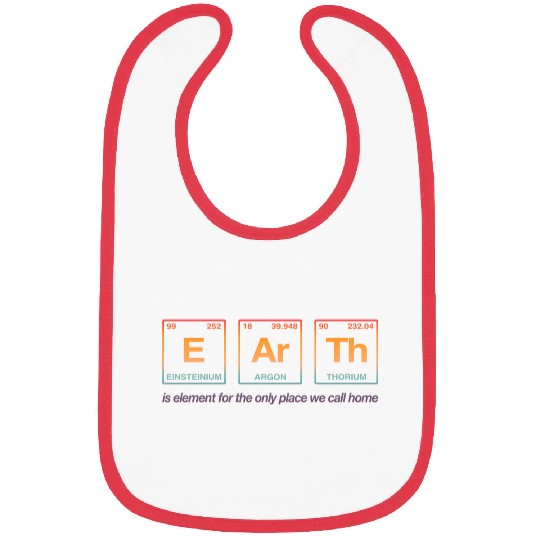 EARTH - written in elements of the periodic table Bibs