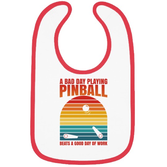 Retro Pinball Beats Work Arcade Machine Bibs