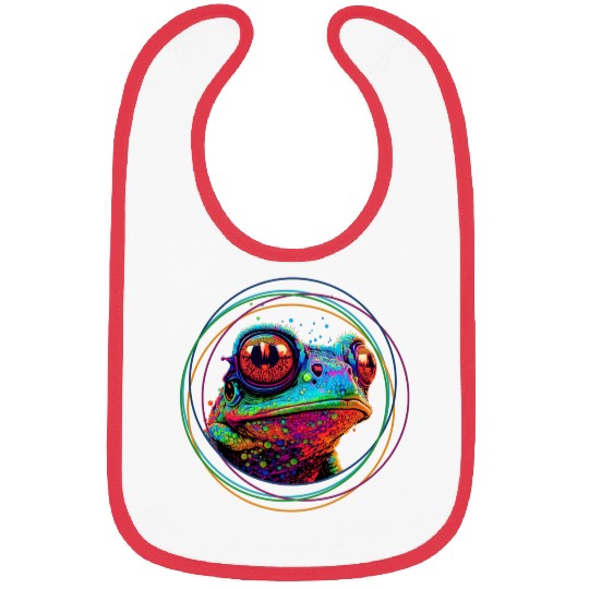 color frog Bibs