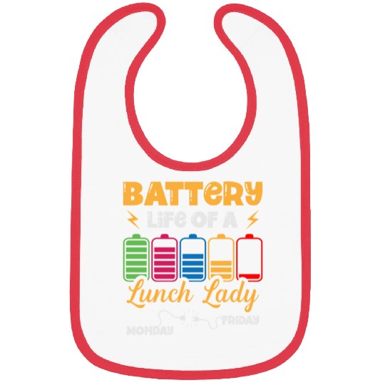 Battery Life Of A Lunch Lady Cafeteria Canteen Bibs