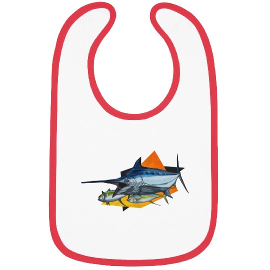 Marlin Bibs Orange n Black