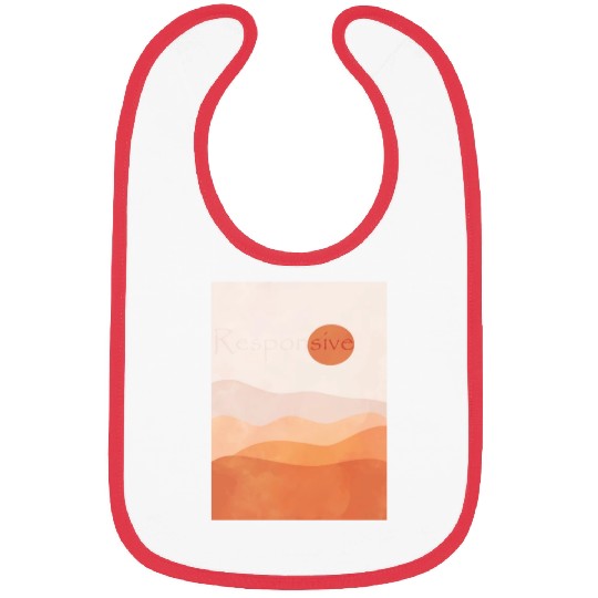 Responsive Abstract warm Deser, inspirational mean Bibs