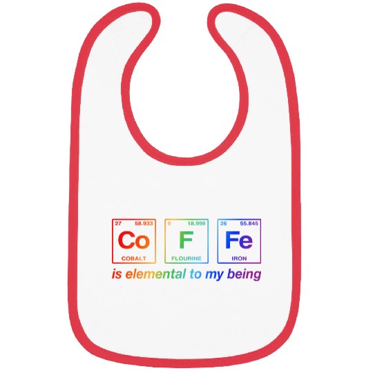 COFFEE - with elements of the periodic table LGBTQ Bibs