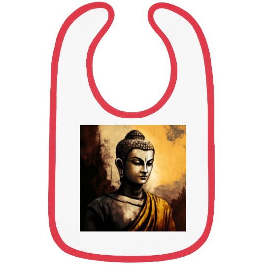 The Serenity of Zen Buddha Watercolor Meditation Bibs
