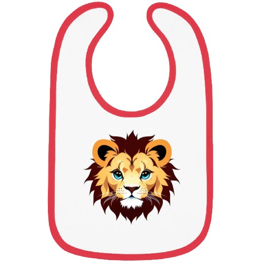 Royal Cartoon Lion - King of the Jungle 3 Bibs