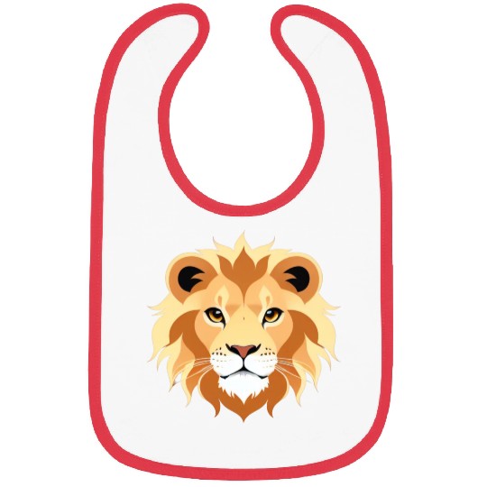 Royal Cartoon Lion - King of the Jungle 1 Bibs