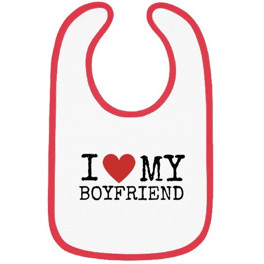 I Love My Boyfriend Bibs