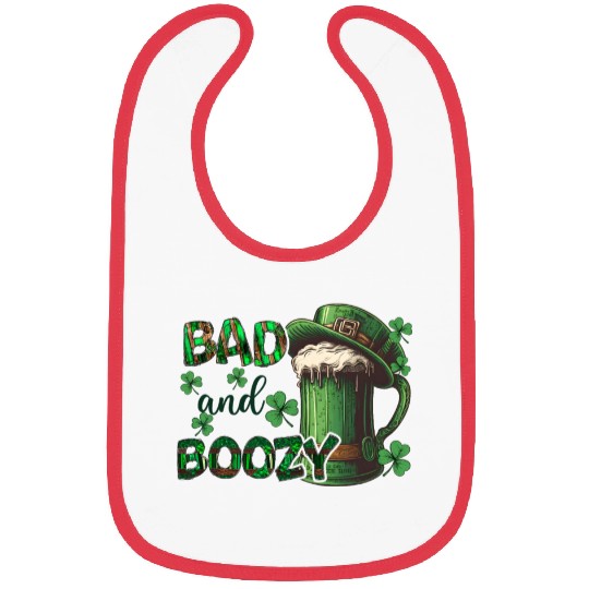 Mens St Patricks Day Irland Irish Green Shamrock Bibs