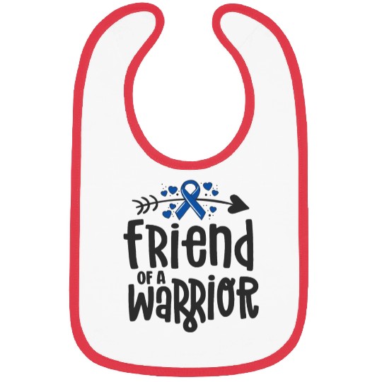 Friend Of A Warrior Support Team Colon Cancer Bibs