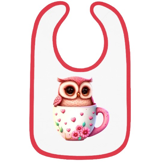 Owl Animal Cute Wild Bird Zoo Forest Nature Child Bibs