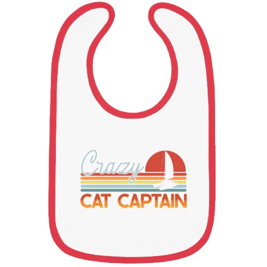 Crazy Catamaran Captain Sailing Sailor Bibs