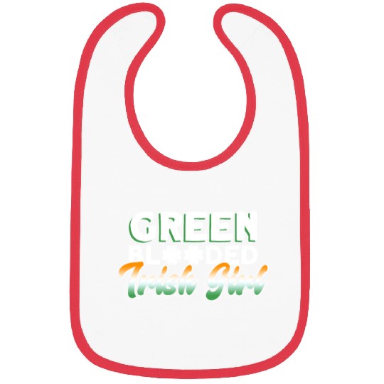 Green Blooded Irish Girl - St Patricks Day Irish Bibs