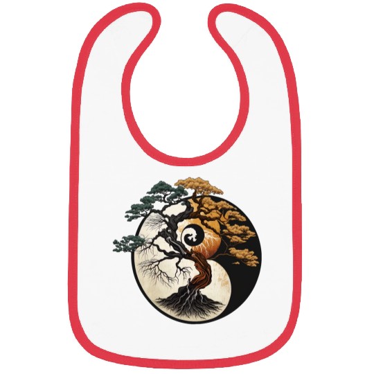 Yin and Yang Bonsai Tree Bibs