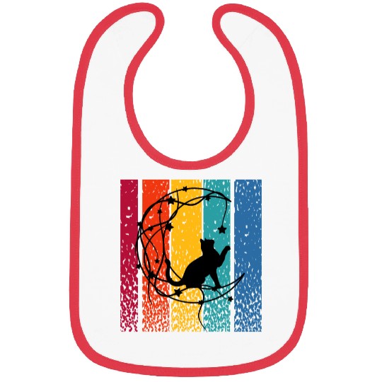 Cat Retro Creative Bibs