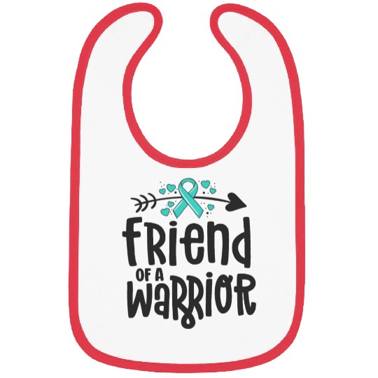 Friend Of A Warrior Support Team Ovarian Cancer Bibs