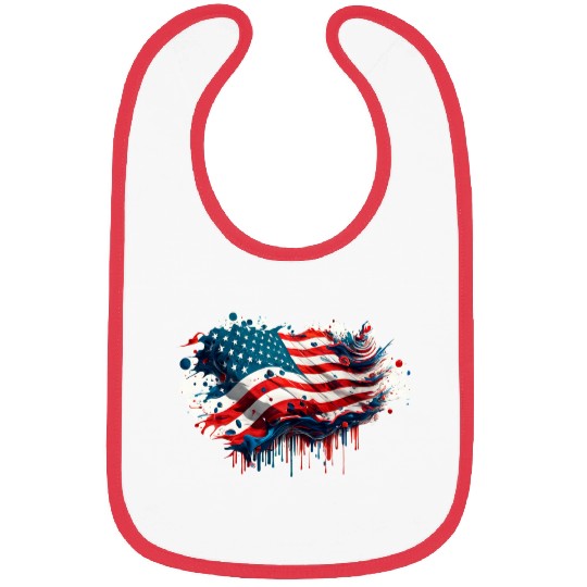 Patriotic Flow Bibs
