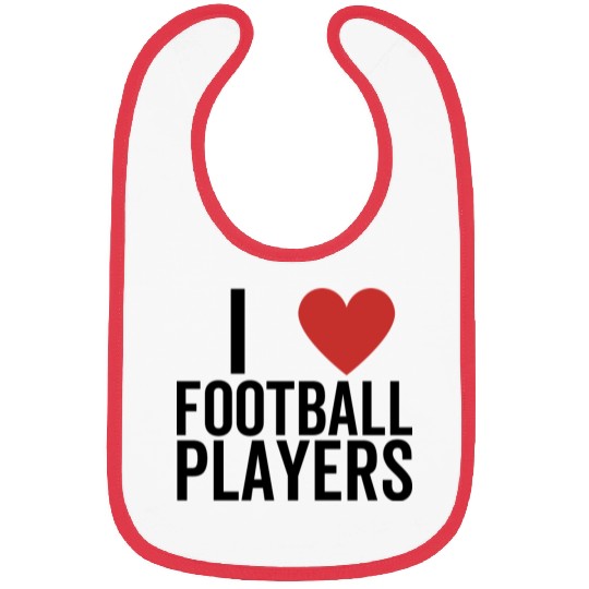 I Love Football Players Bibs