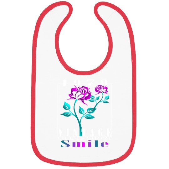1970 Born Vintage Rose Gift Bibs