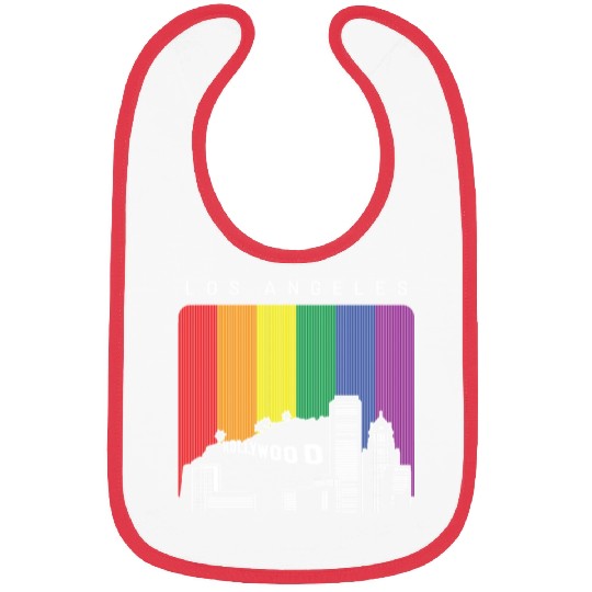 Los Angeles LGBT Rainbow Flag Bibs