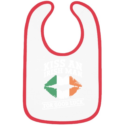 Kiss An Irish Man For Good Luck - St Patricks Day Bibs