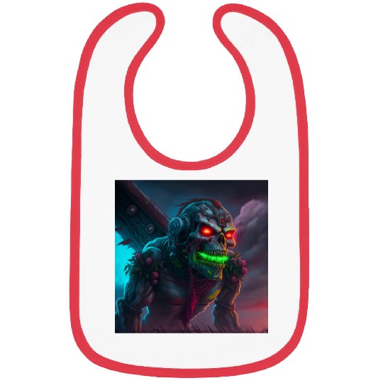 ZOMBIE IRON MAIDEN (version 15) Bibs
