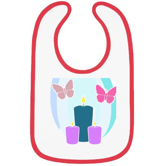 colored candles Bibs
