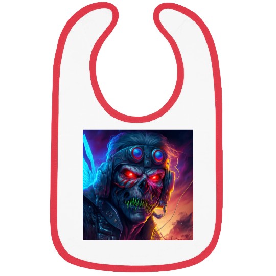 ZOMBIE IRON MAIDEN (version 9) Bibs