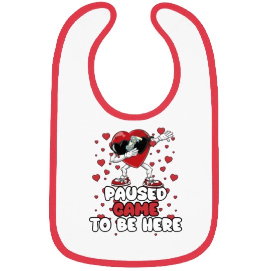 I Paused My Game To Be Here Mens Kids Boys Bibs
