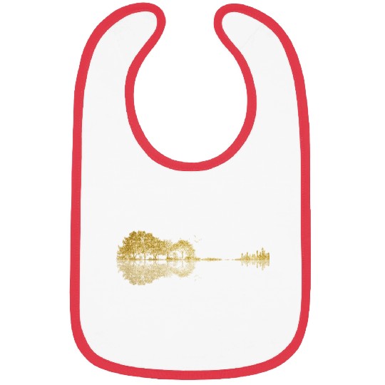 Guitar Nature Trees Birds Bibs