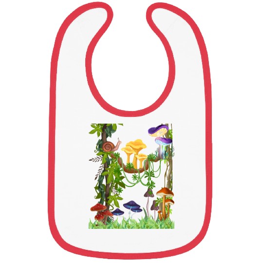 Tropical Scene Bibs