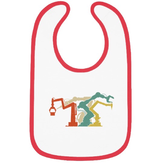 Robot Robotics Engineer Retro Bibs