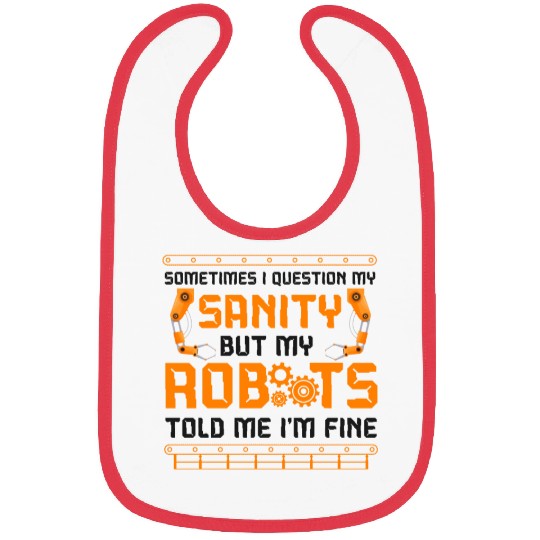 Robot Robotics Engineer Vintage Bibs