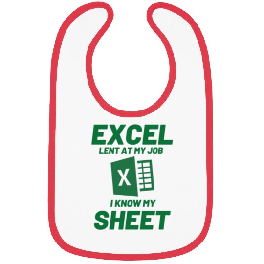Excel-lent at My Job Funny Accountant Data Analyst Bibs